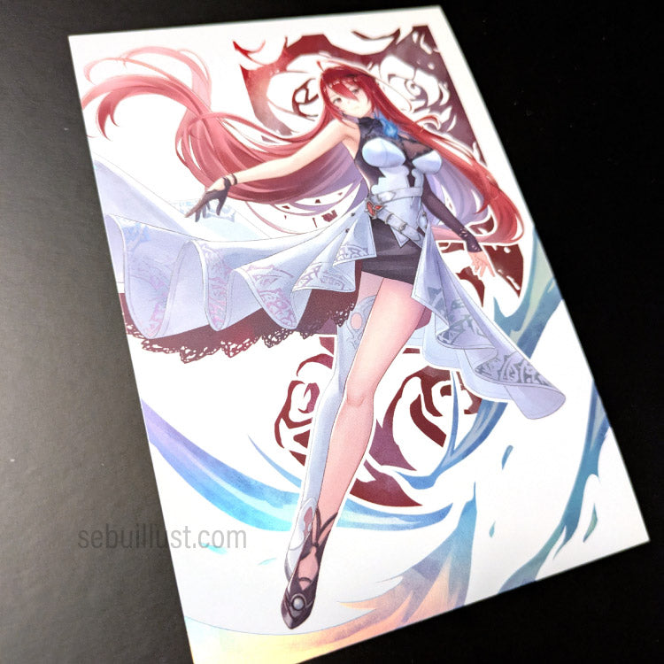 Holographic Postcard with AR - Elizabeth Rose Bloodflame