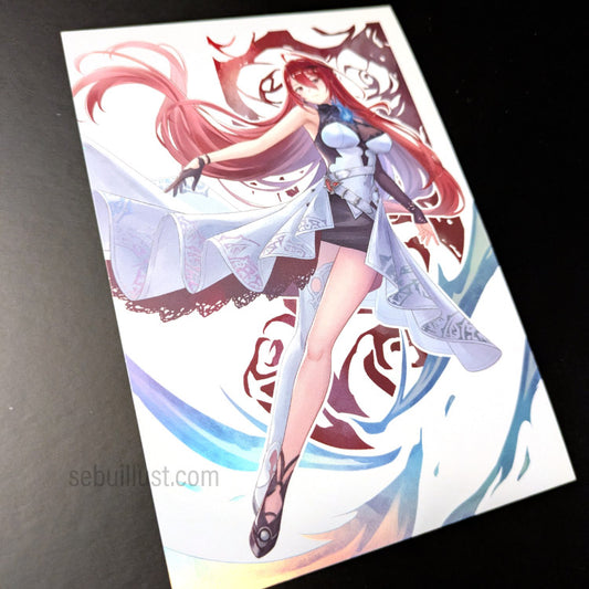 Holographic Postcard with AR - Elizabeth Rose Bloodflame