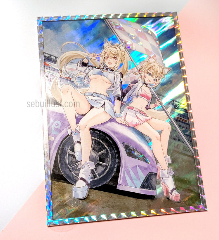 Acrylic Shikishi - FUWAMOCO (Race Queen)