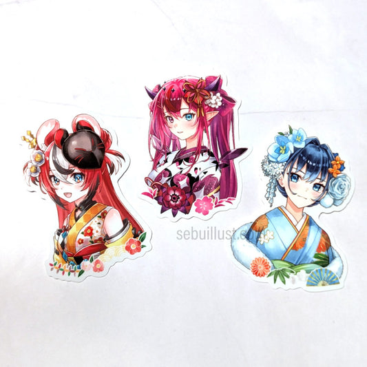 Sticker - hololive Promise (New Year) (Portrait)