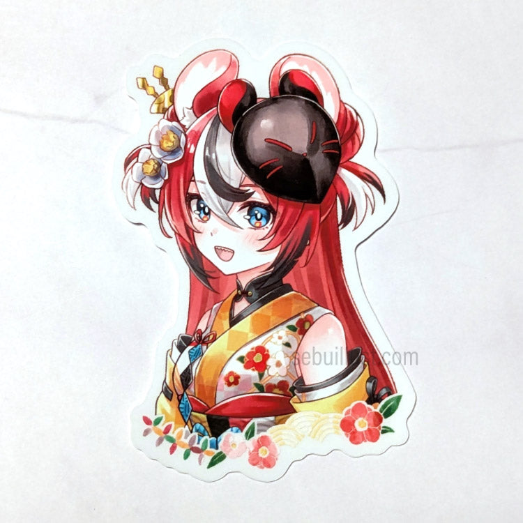 Sticker - hololive Promise (New Year) (Portrait)