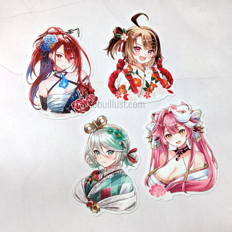 Sticker - hololive Justice (New Year) (Portrait)